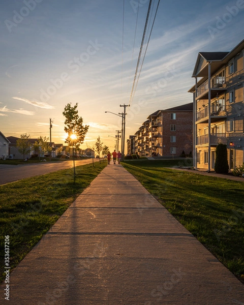 Obraz Sunset in suburbia
