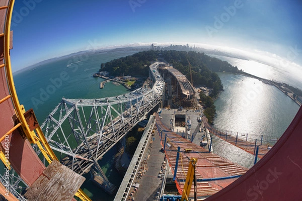 Obraz Elevated View of the Bay Bridge