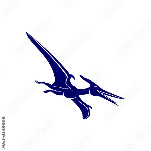 Fototapeta Pterosaurs logo design vector. Icon Symbol. Template Illustration