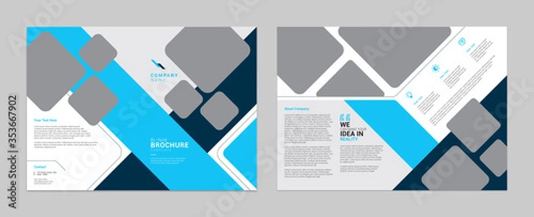 Obraz abstract bi-fold brochure