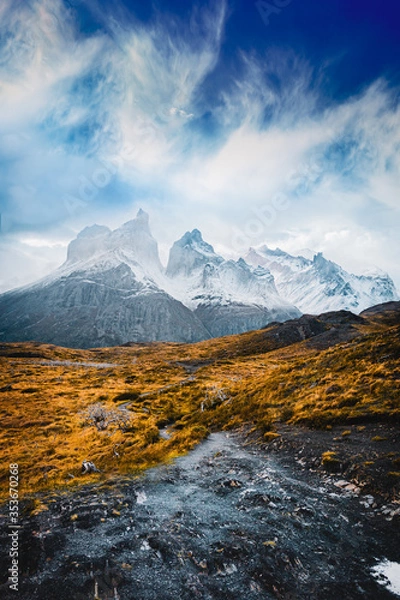 Obraz Patagonian landscape in south chile 
