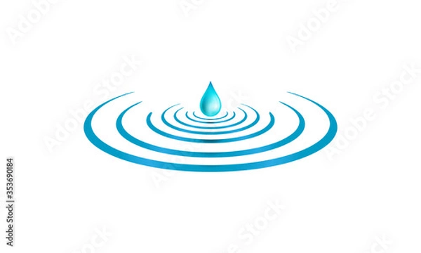 Fototapeta water drop vector