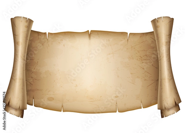 Fototapeta old paper scroll