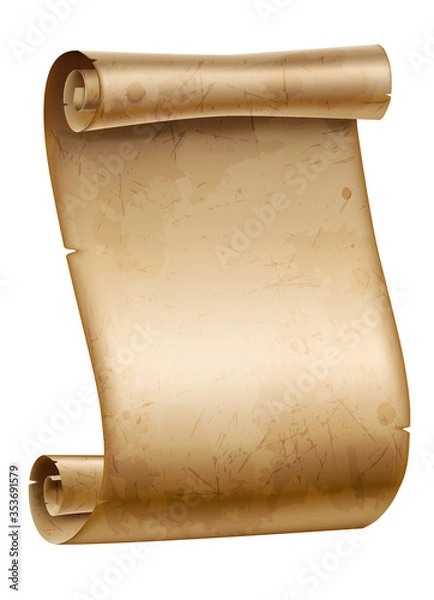 Fototapeta old paper scroll