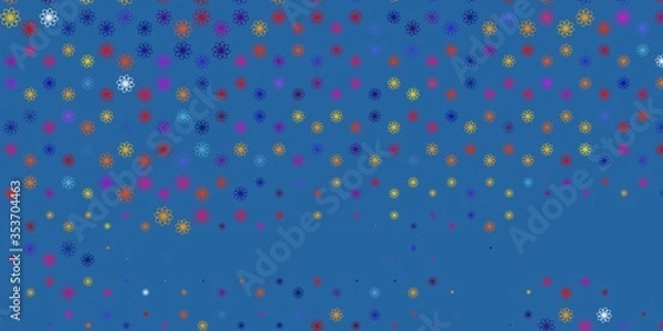 Fototapeta Light Multicolor vector pattern with curves.