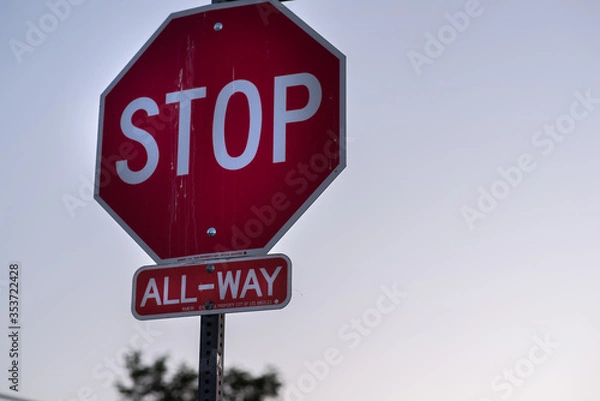 Fototapeta stop sign