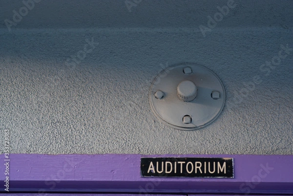 Fototapeta auditorium sign