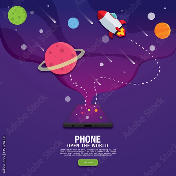 Obraz Network opens the world banner for web