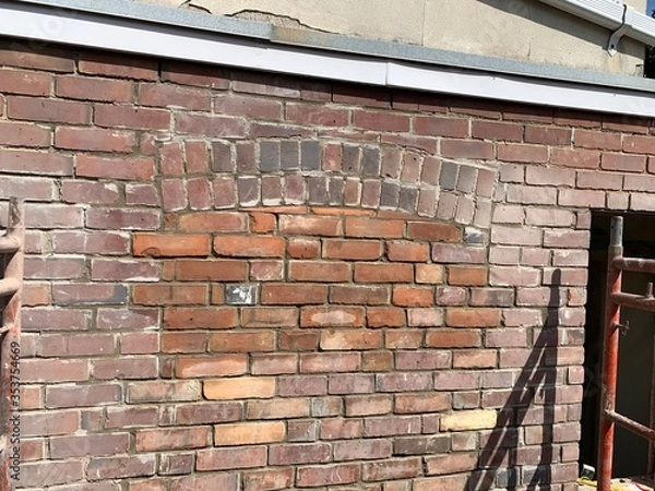 Fototapeta Brick house construction