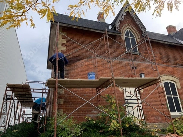 Fototapeta old brick house