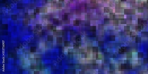 Obraz Light Pink, Blue vector background in polygonal style.