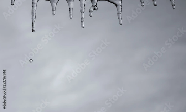 Obraz icicles melting