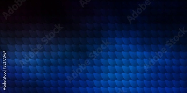 Obraz Dark Blue, Yellow vector layout with lines, rectangles.