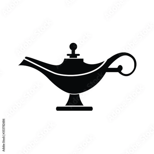 Obraz Aladdin lamp icon vector