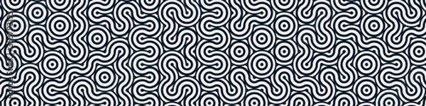 Fototapeta Colour Hehagon Tile Connection art background design illustration