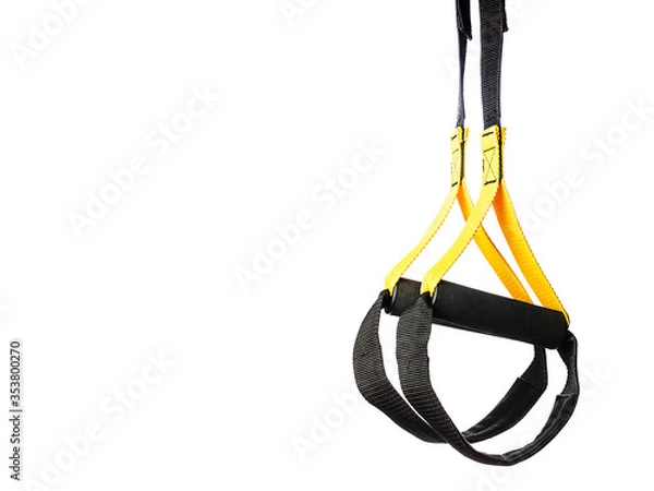 Obraz trx strapes isolated on white background