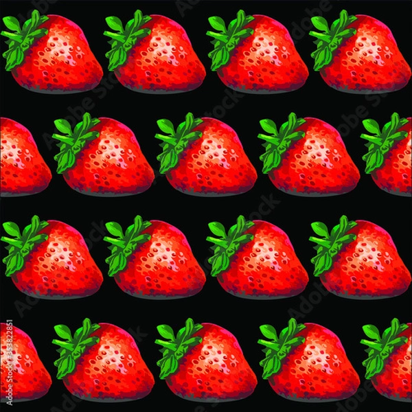Fototapeta strawberries on background
