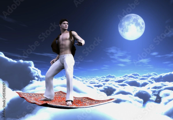 Fototapeta fyling carpet