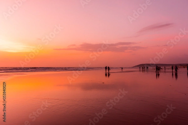 Obraz Sunset on the Goa beach