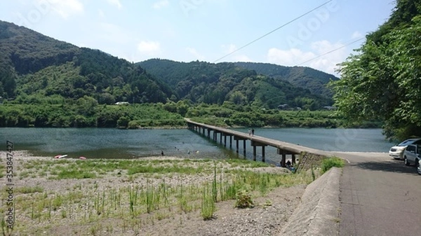 Fototapeta bridge over the river