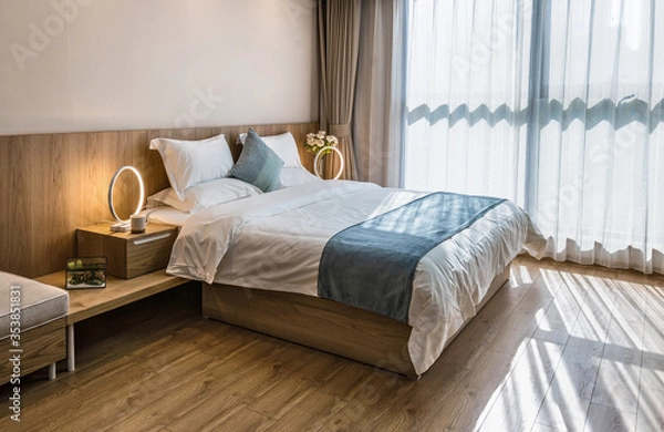 Fototapeta Modern bedroom interior