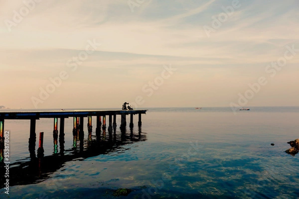 Obraz sea pier pillar, nature, no people, background