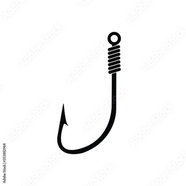 Obraz fishing hook vector illustration