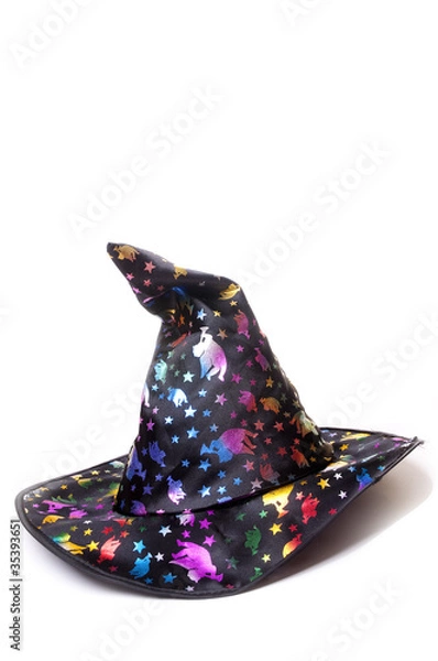 Obraz colorful witch hat