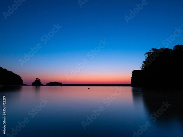 Obraz 朝焼けの海岸