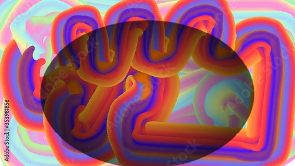 Obraz abstract background with colorful circles