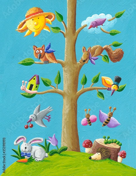 Obraz Szczęśliwe drzewo