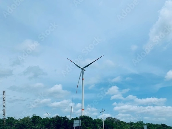 Fototapeta wind power station
