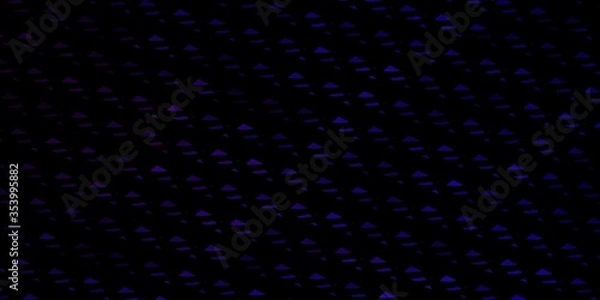 Fototapeta Dark Blue, Red vector background with polygonal style.