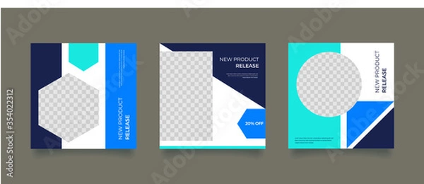 Obraz Unique Editable modern Social Media banner Template. Promotional web banner for social media. Elegant sale and discount promo. Fashion and lifestyle blog templates, web banners