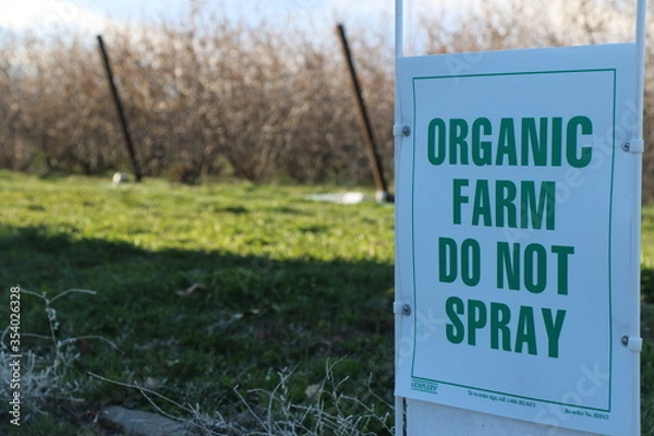 Obraz Organic Farm Do Not Spray