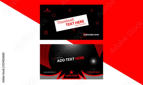 Obraz Gaming Channel Thumbnail Photo Templates Design