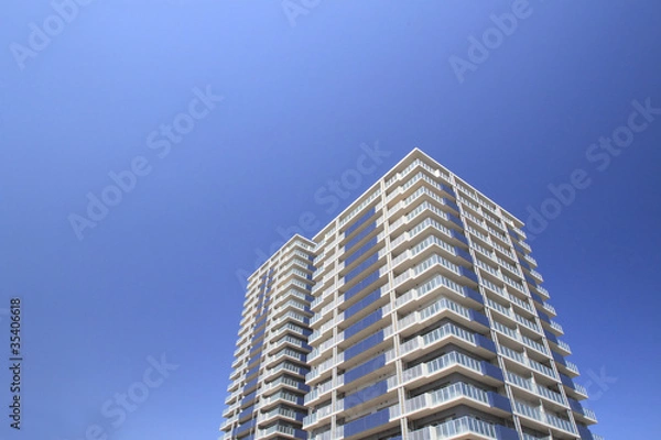 Obraz 青空とマンション