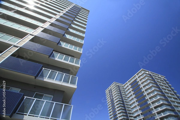 Obraz 青空とマンション