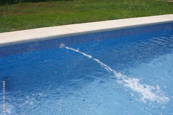 Obraz chorro de piscina
