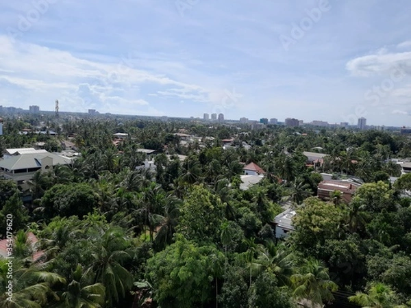 Obraz Over view of palarivattom  city, kerala 