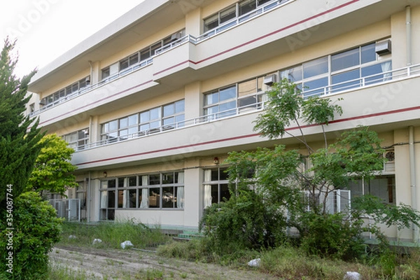 Obraz 廃校の風景　埼玉県春日部市　日本