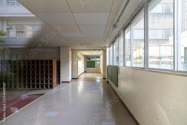 Obraz 廃校の風景　埼玉県春日部市　日本