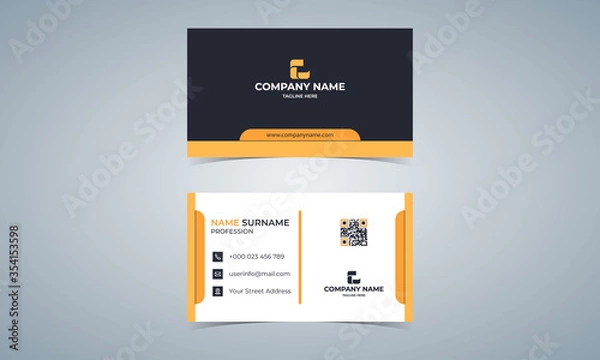Fototapeta Modern Corporate Business Card Template Design