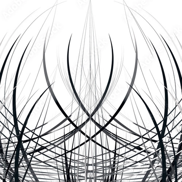 Obraz drawing in the gothic style on a black background