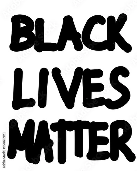 Obraz black  lives matter hand write 5:4