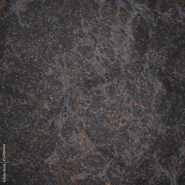 Fototapeta Fragment of dark marble for decoration. The texture for use in graphic and architectural project. Pattern of artificial stone for background. 3D illustration.