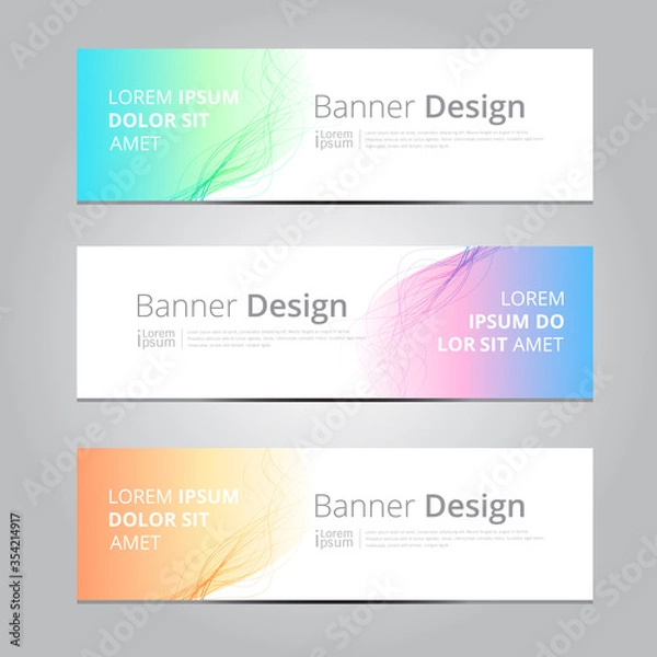Fototapeta Vector abstract design background texture  banner template.