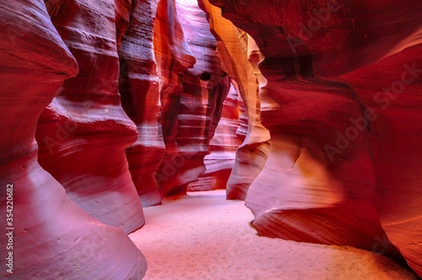 Obraz Antelope Canyon, Navajo Sandstone.Antelope Canyon / Arizona / USA: Circa May 2010.