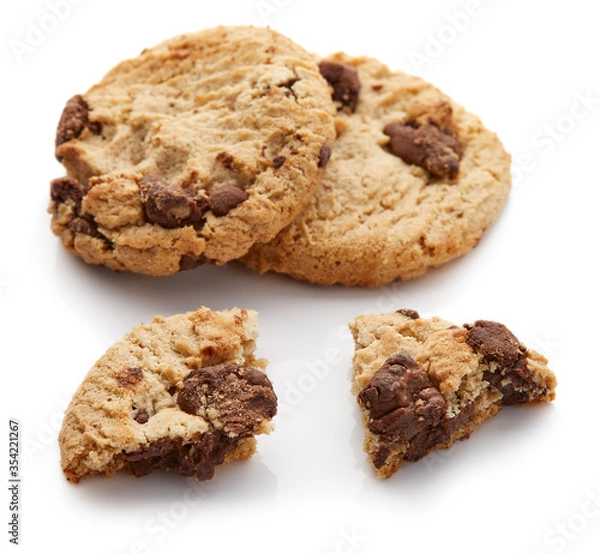 Fototapeta Cookie Isolated on White Background