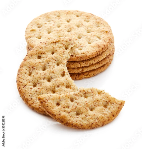 Obraz Cracker Isolated on White Background